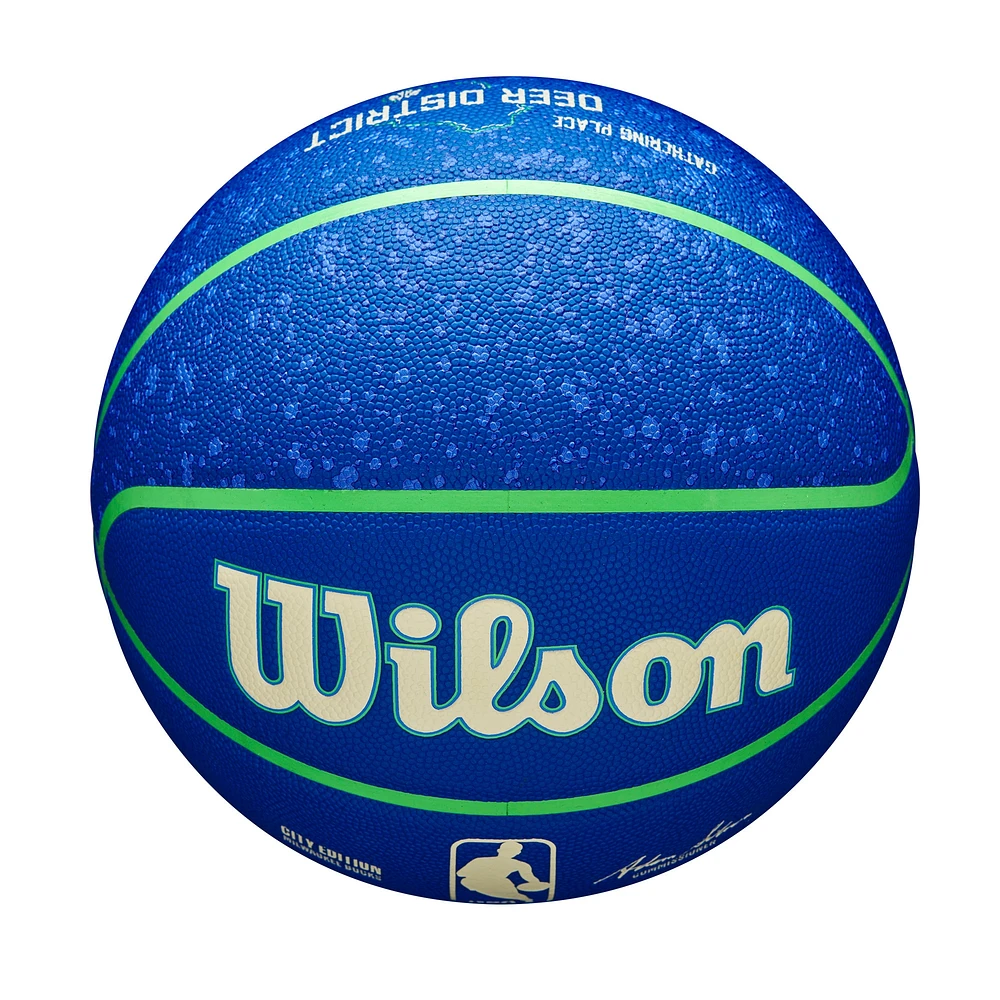 Wilson Milwaukee Bucks 2023/24 City Edition Collector's Basketball