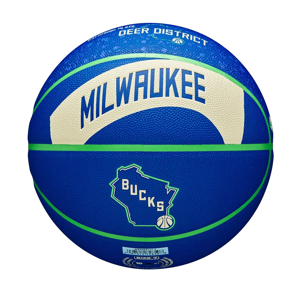 Wilson Milwaukee Bucks 2023/24 City Edition Collector's Basketball