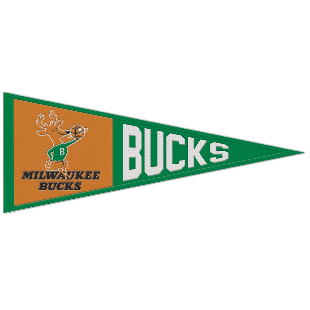 WinCraft Milwaukee Bucks 13 "x 32" fanion logo rétro