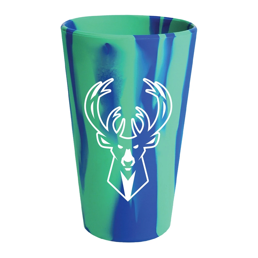 WinCraft Milwaukee Bucks 16oz. Verre à pinte en silicone à la mode