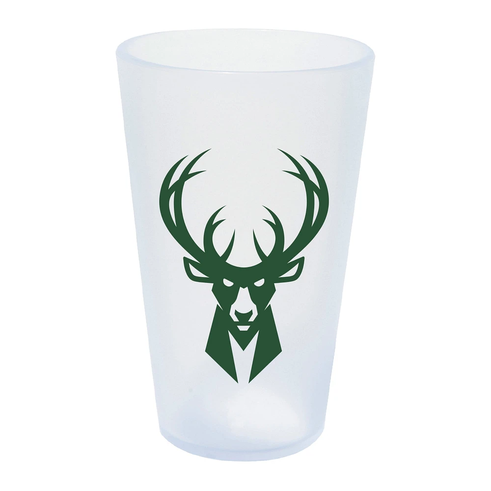 WinCraft Milwaukee Bucks 16oz. Verre à pinte en silicone Icicle