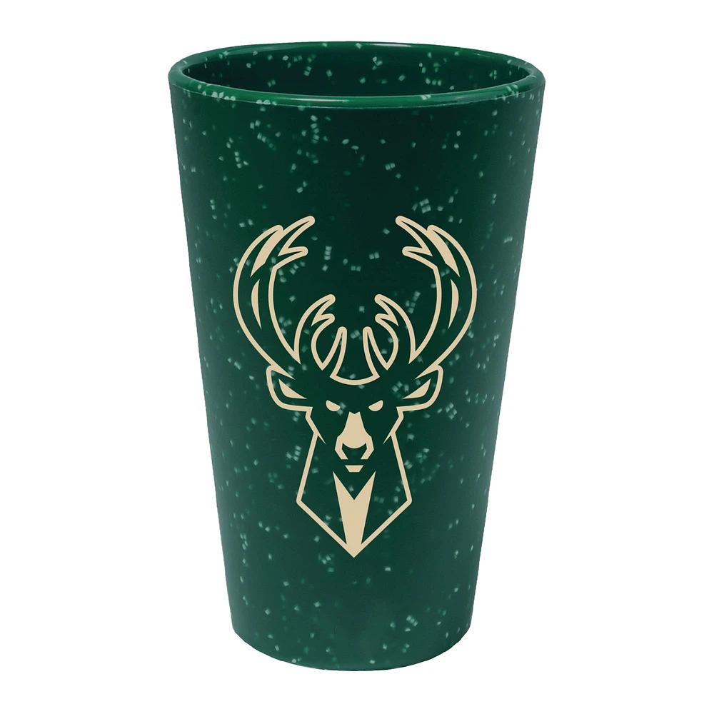 WinCraft Milwaukee Bucks 16oz. Team Color Silicone Pint Glass