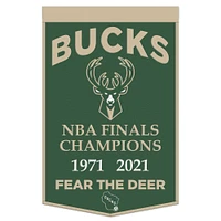 Bannière de championnat WinCraft Milwaukee Bucks 24" x 38"