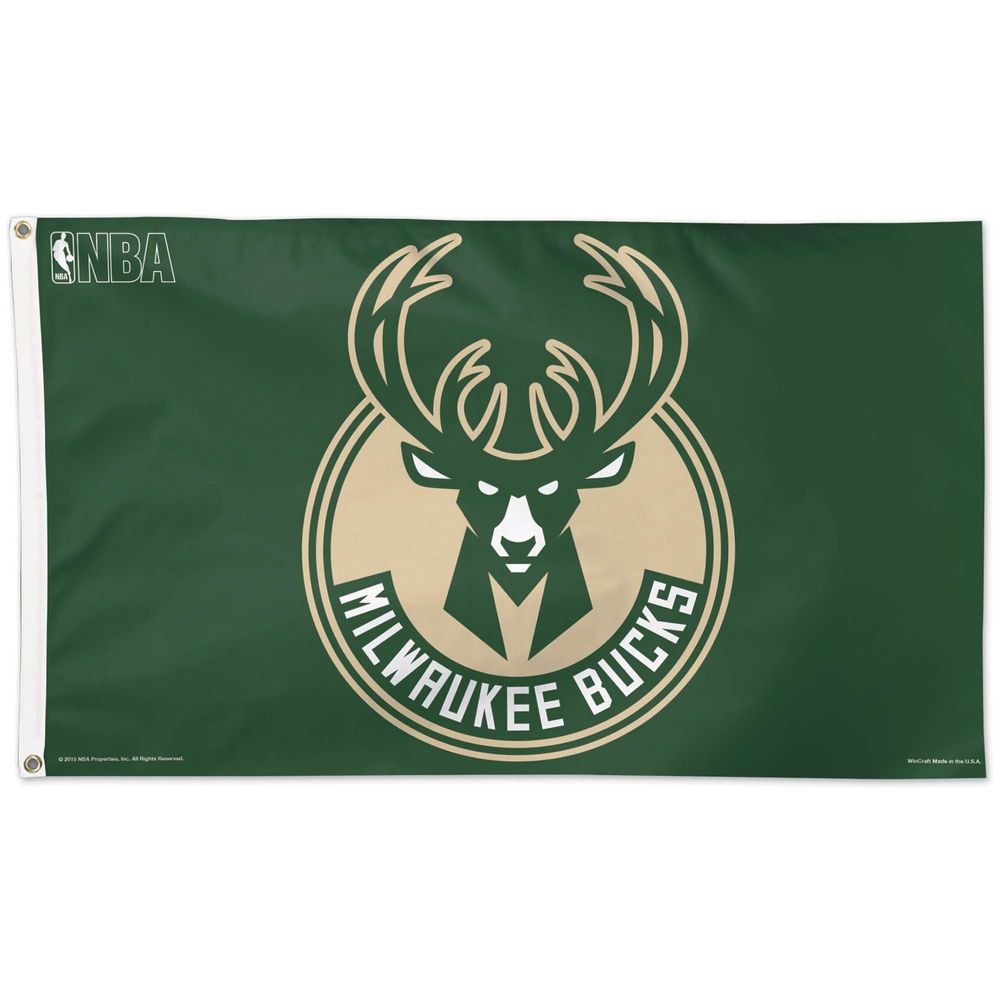 WinCraft Milwaukee Bucks 3' x 5' Deluxe - Single-Sided Flag