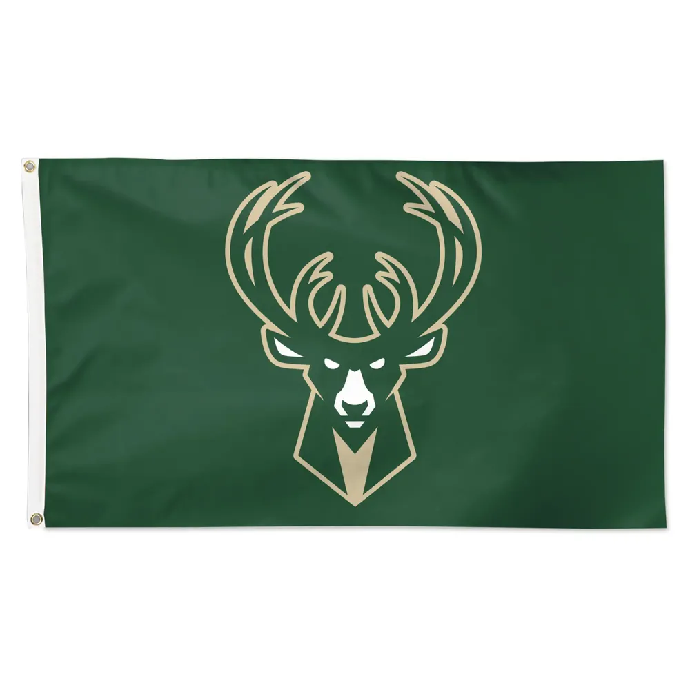 WinCraft Milwaukee Bucks 3' x 5' Drapeau simple face avec logo principal