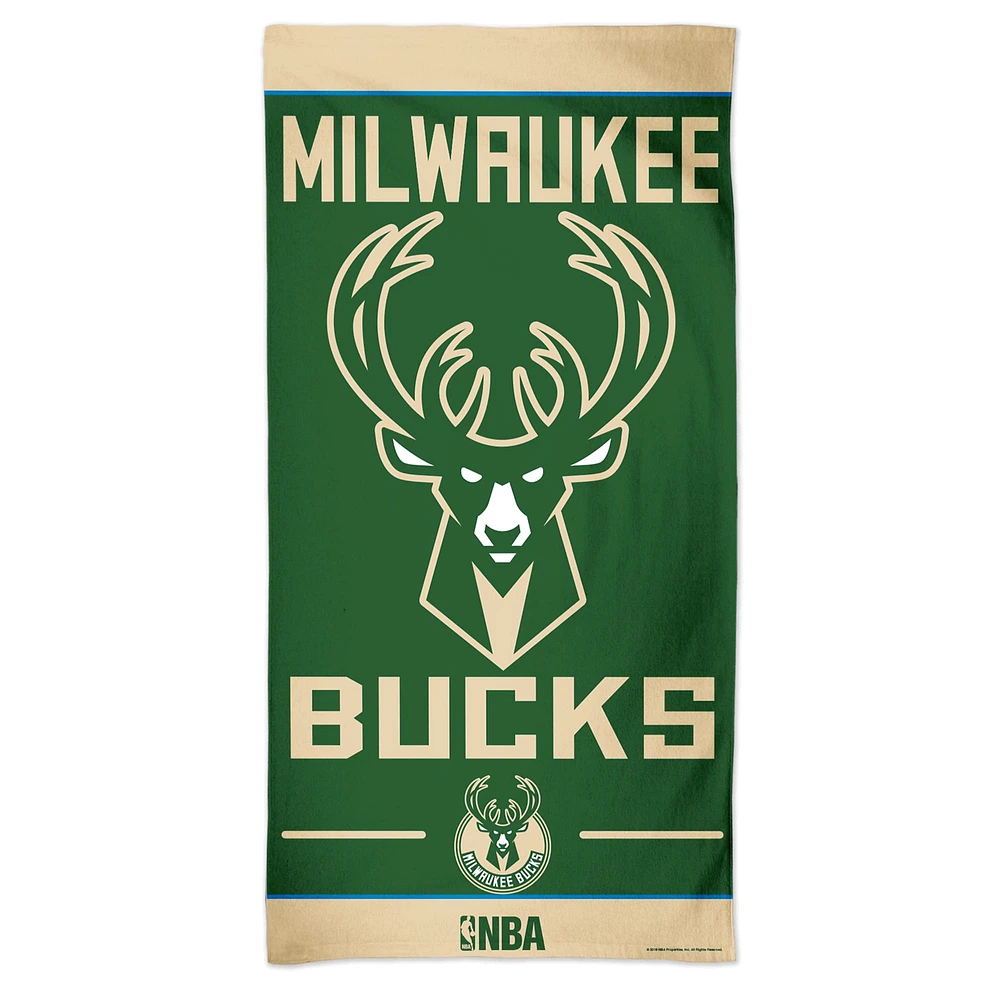 WinCraft Milwaukee Bucks 30" x 60" Fiber Beach Towel