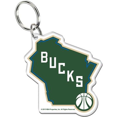 WinCraft Milwaukee Bucks Team Logo Premium Acrylic Keychain
