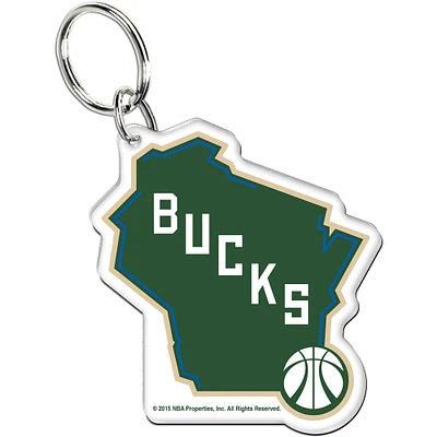 WinCraft Milwaukee Bucks Team Logo Premium Acrylic Keychain