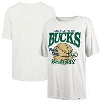 T-shirt blanc pour femme Milwaukee Bucks City Edition Down Court Sadie '47