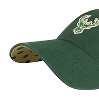 Casquette réglable de nettoyage sous-visière '47 Hunter Green Milwaukee Bucks Confetti pour femmes