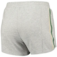 Ensemble de nuit avec t-shirt et short à manches longues Concepts Sport gris Milwaukee Bucks Cedar pour femmes