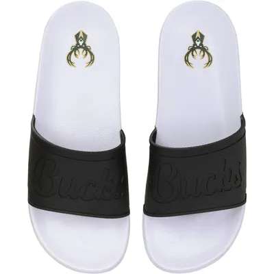 Milwaukee Bucks FOCO Women's Script Wordmark Slide Sandals