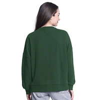 Women's G-III 4Her by Carl Banks Hunter Green Milwaukee Bucks Athletic Pullover Sweatshirt