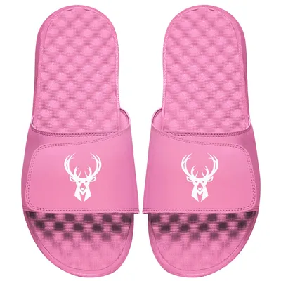 Milwaukee Bucks ISlide Women's Primary Logo Slide Sandals - Pink