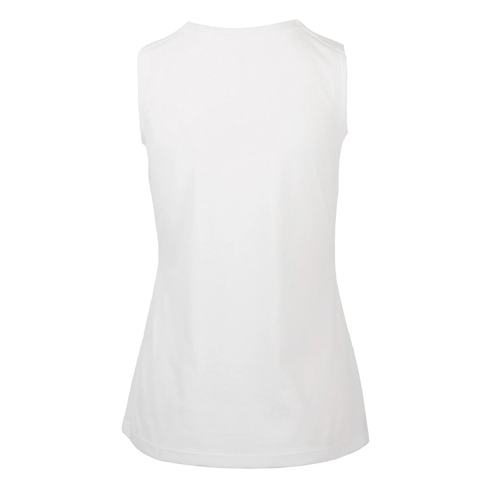 Women's Levelwear  White Milwaukee Bucks Mother's Day Macy Core Logo Tank Top
