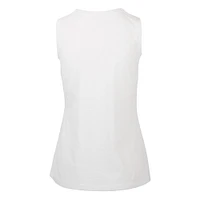 Women's Levelwear  White Milwaukee Bucks Mother's Day Macy Core Logo Tank Top