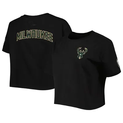 Milwaukee Bucks Pro Standard Women's Classics Boxy T-Shirt - Black