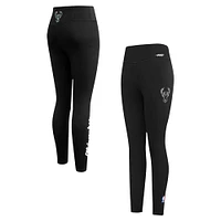 Legging en jersey tri-blend noir Pro Standard pour femme des Milwaukee Bucks « Paint the City »