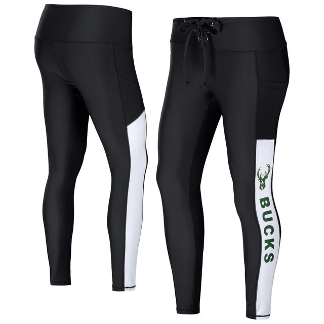 Legging WEAR by Erin Andrews noir des Milwaukee Bucks pour femmes