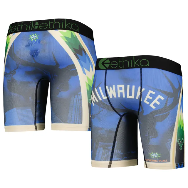 Ethika Youth Ethika Black Minnesota Timberwolves City Edition Boxer Briefs