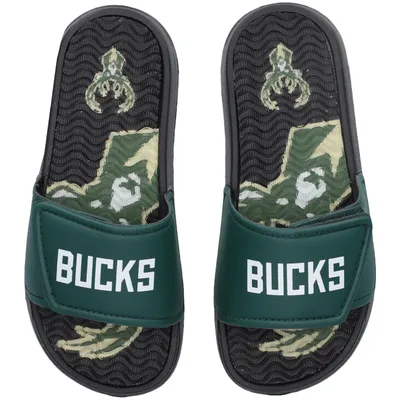 Milwaukee Bucks FOCO Youth Gel Slide Sandals
