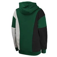 Youth  Hunter Green Milwaukee Bucks Ace the Hole Pullover Hoodie