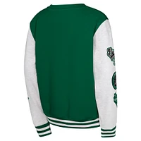 Youth Hunter Green Milwaukee Bucks Star Treatment Pullover Sweatshirt
