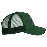 Youth Mitchell & Ness Hunter Green Milwaukee Bucks Core Evergreen Trucker Adjustable Hat