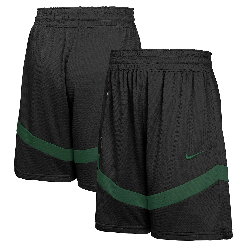 Youth Nike Black Milwaukee Bucks Practice Mesh Shorts