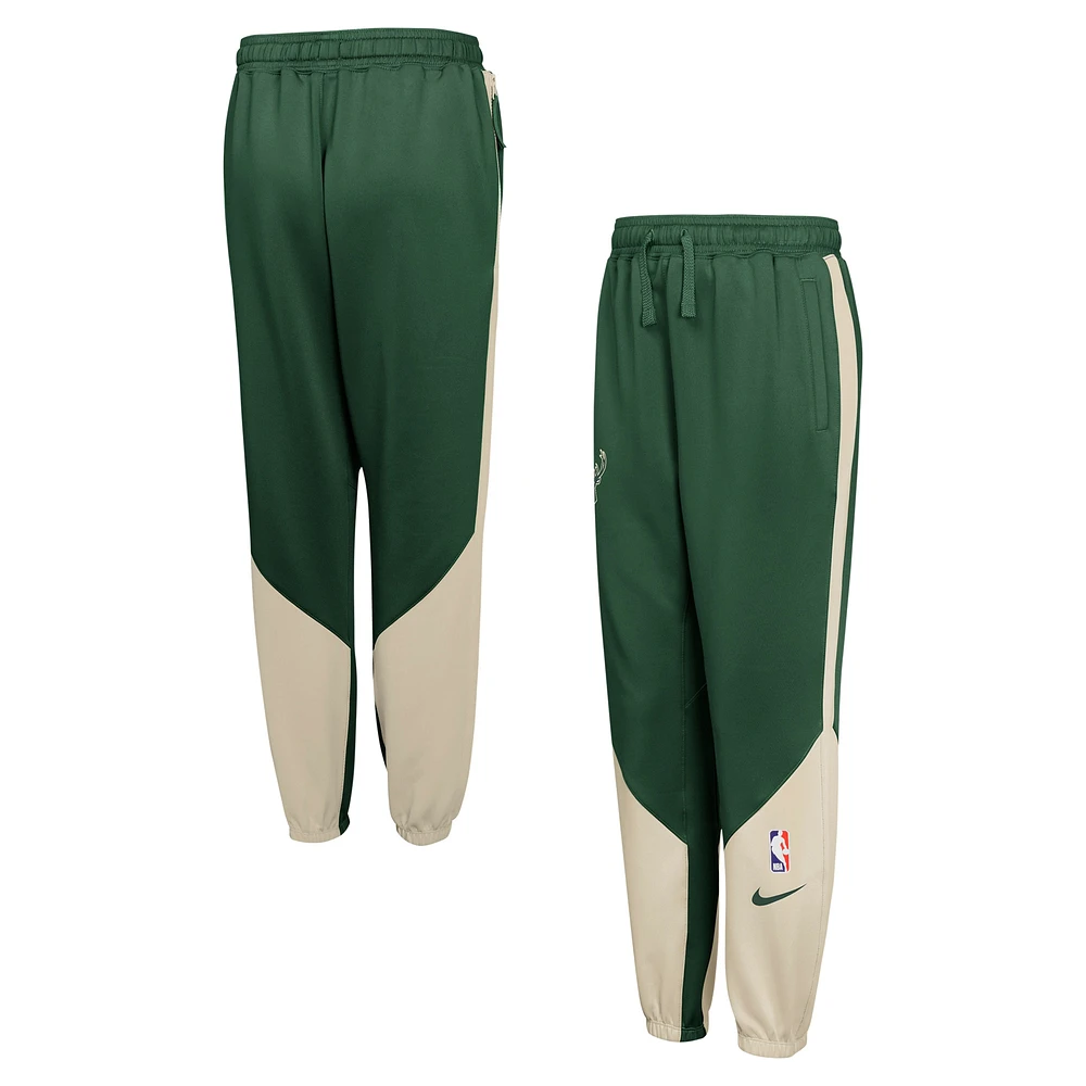 Youth Nike Hunter Green Milwaukee Bucks 2024/25 Authentic Showtime Pants