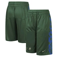 Youth Nike Hunter Green Milwaukee Bucks Courtside Starting Five Team Shorts