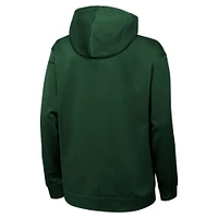 Youth Nike Hunter Green Milwaukee Bucks Performance Practice Spotlight Pullover Hoodie