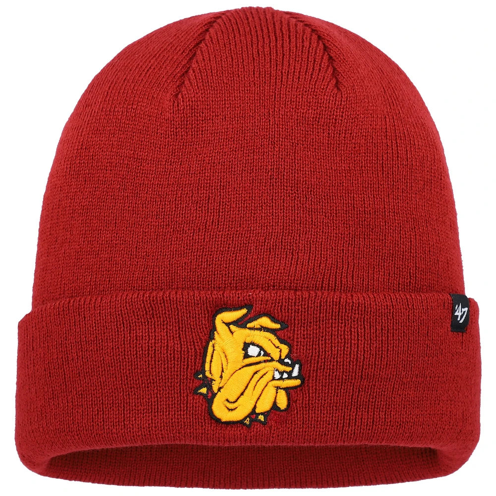 Bonnet en tricot à revers surélevé '47 Maroon Minnesota Duluth Bulldogs pour hommes