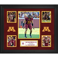 Collage encadré de 5 photographies des Golden Gophers du Minnesota d'Antoine Winfield Jr.
