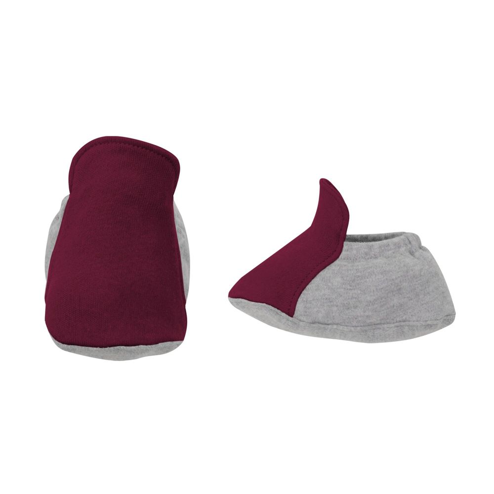 Girls Newborn & Infant Maroon/Heather Gray Minnesota Golden Gophers All The Love Bodysuit Bib Booties Set