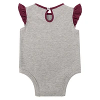 Girls Newborn Heather Gray Minnesota Golden Gophers All Dolled Up Bodysuit, Skirt & Bootie Set