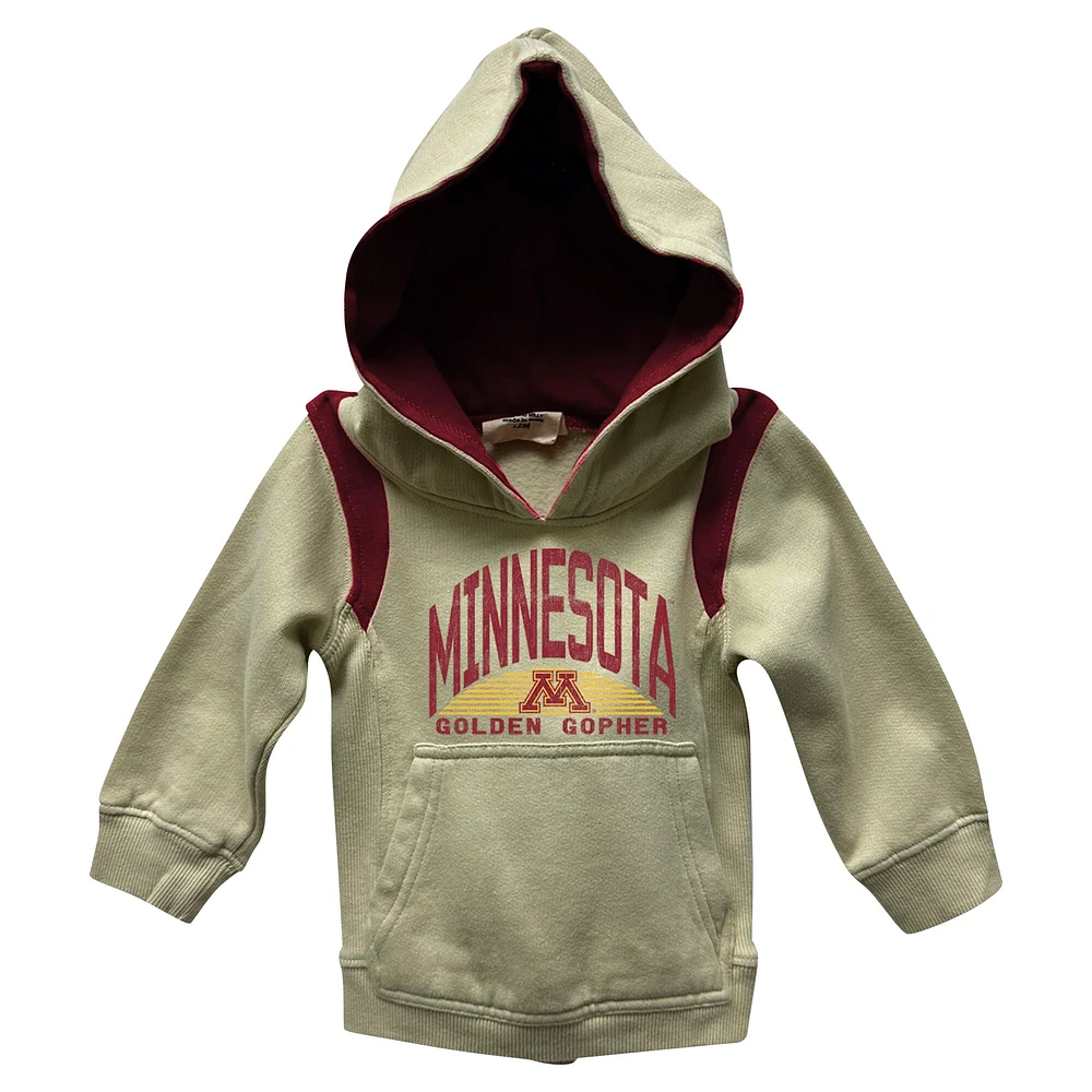 Ensemble sweat à capuche et pantalon de survêtement colorblock pour bébé Wes & Willy Minnesota Golden Gophers