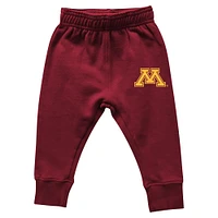 Ensemble sweat à capuche et pantalon de survêtement colorblock pour bébé Wes & Willy Minnesota Golden Gophers