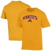 Men's Champion  Gold Minnesota Golden Gophers Arch Over Logo T-Shirt