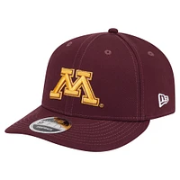 Casquette ajustable 9FIFTY à profil bas pour homme New Era, couleur marron, des Golden Gophers du Minnesota