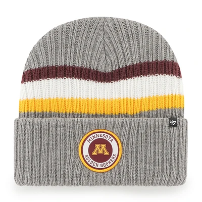 Chandail à revers Highline '47 Charcoal Minnesota Golden Gophers pour hommes