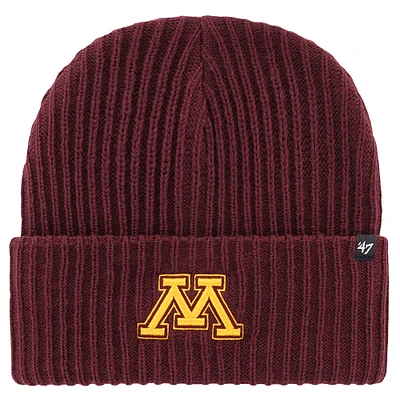 Bonnet en tricot à revers marron Minnesota Golden Gophers Harbor '47 pour homme