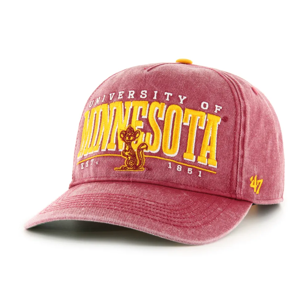 Men's '47 Maroon Minnesota Golden Gophers Vintage Fontana Hitch Clean Up  Adjustable Hat