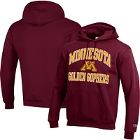 Sweat à capuche enfiler Champion Minnesota Golden Gophers High Motor pour homme, marron