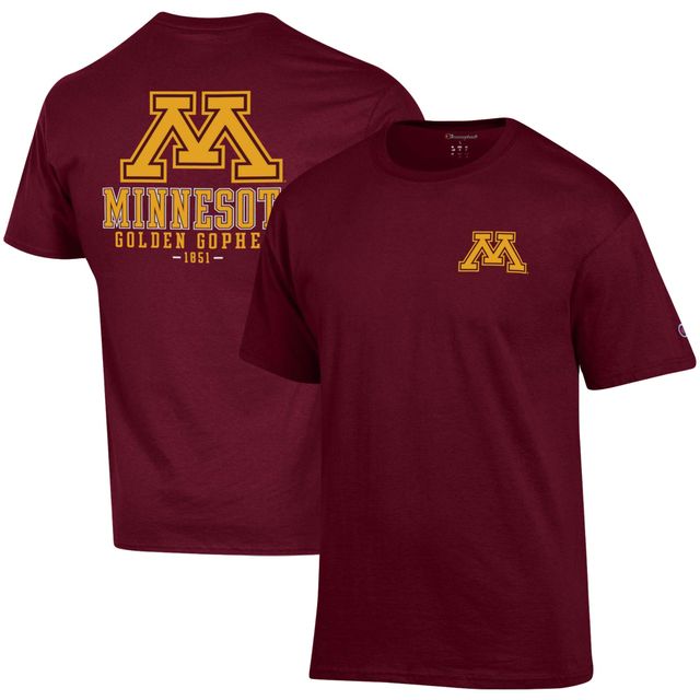 T-shirt Champion Minnesota Golden Gophers Stack 2-Hit pour homme