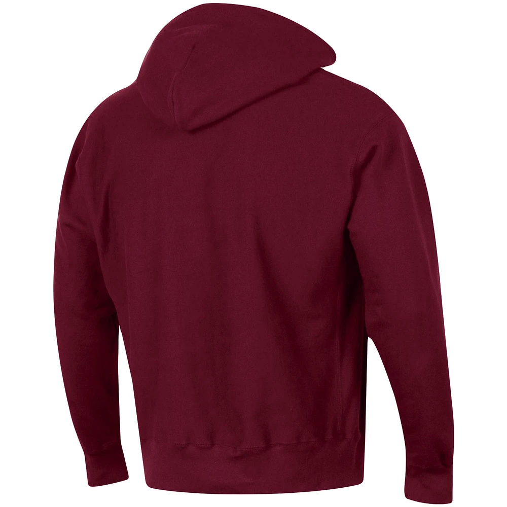 Men's Champion Maroon Minnesota Golden Gophers Team Arch Reverse Weave Pullover Hoodie