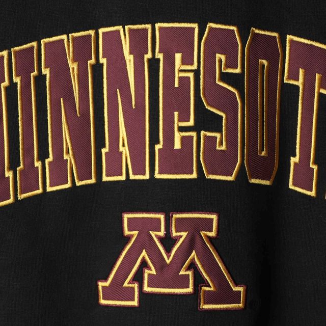 Colosseum Black Minnesota Golden Gophers Arch & Logo Crew Neck Sweat-shirt pour homme