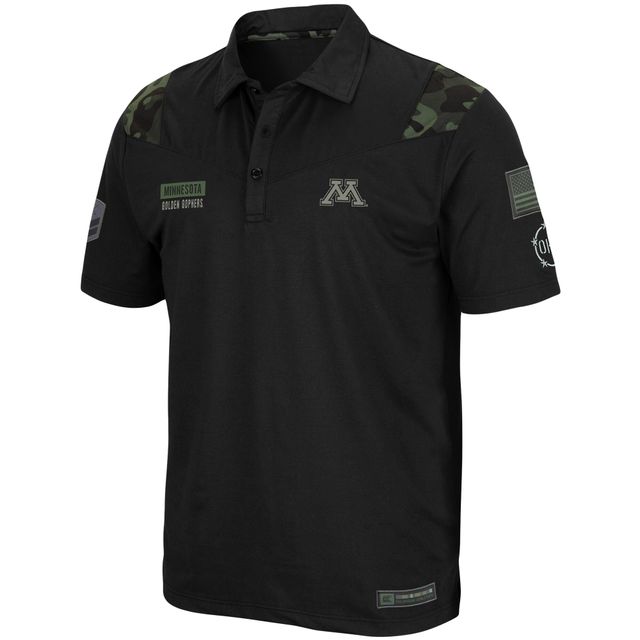 Colosseum Black Minnesota Golden Gophers OHT Military Appreciation Sierra Polo pour homme