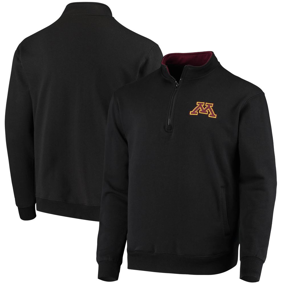 Men's Colosseum Black Minnesota Golden Gophers Tortugas Logo Quarter-Zip Jacket