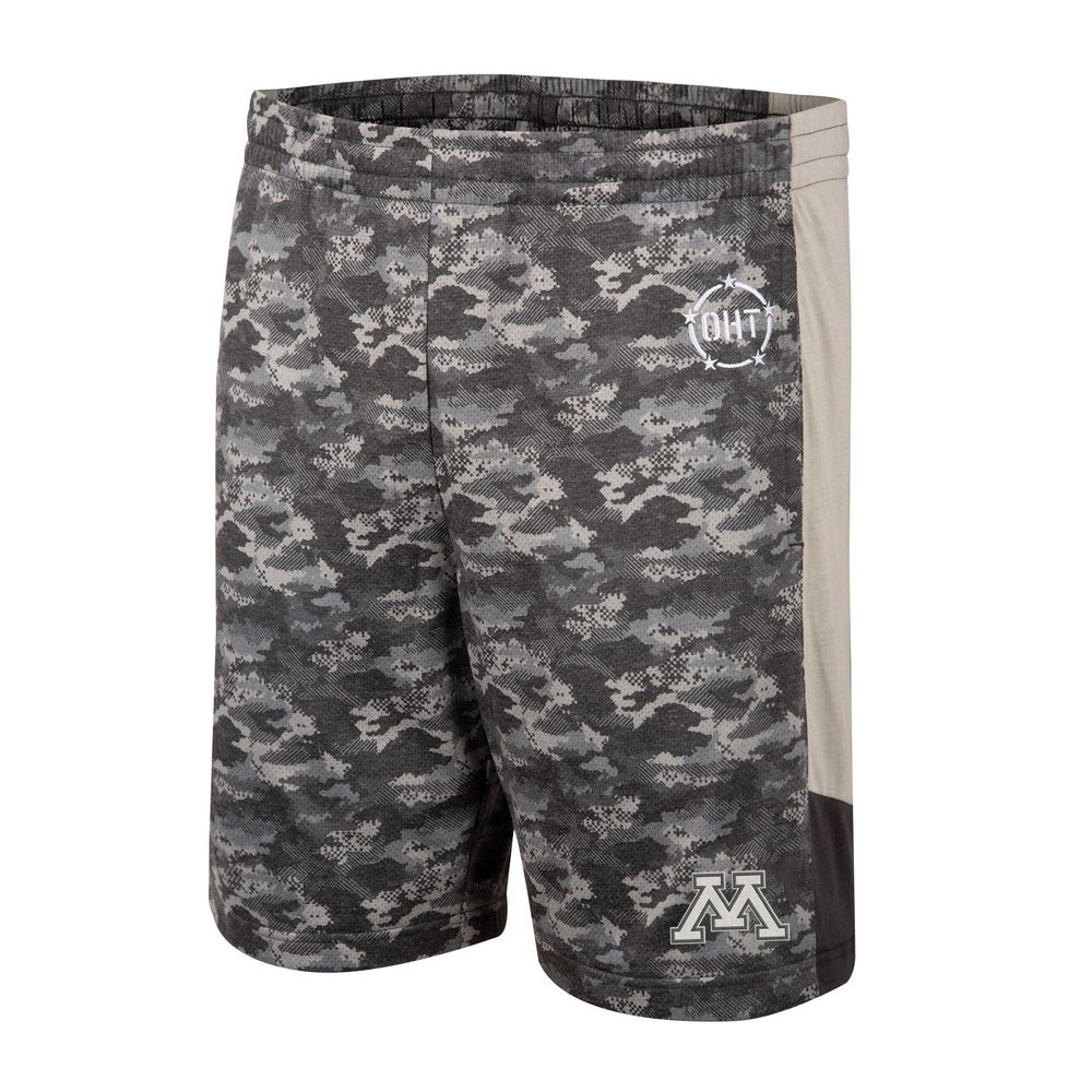 Men's Colosseum Camo Minnesota Golden Gophers OHT Military Appreciation Terminal Shorts